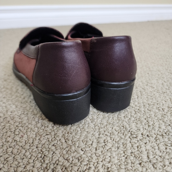 ROHDE Patchwork Leather Loafers Shoes Size 6 Red Burgundy Slip on Shoes Funky - Picture 7 of 11